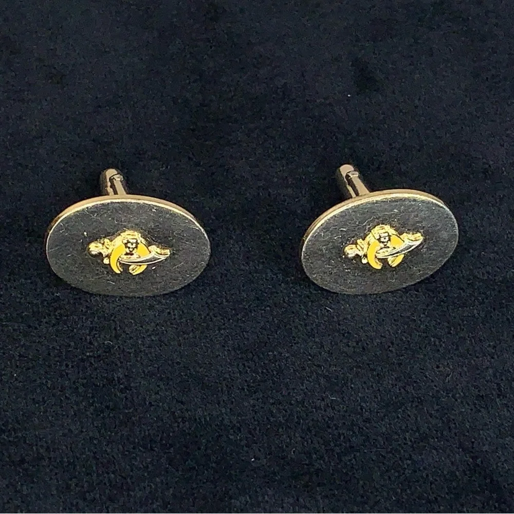 Vintage Anson Shriners Gold Tone Cufflinks Gift Collectible Masonic